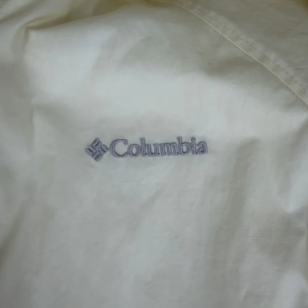 Columbia Women's Pale Yellow Trench Rain Jacket Size Large‎